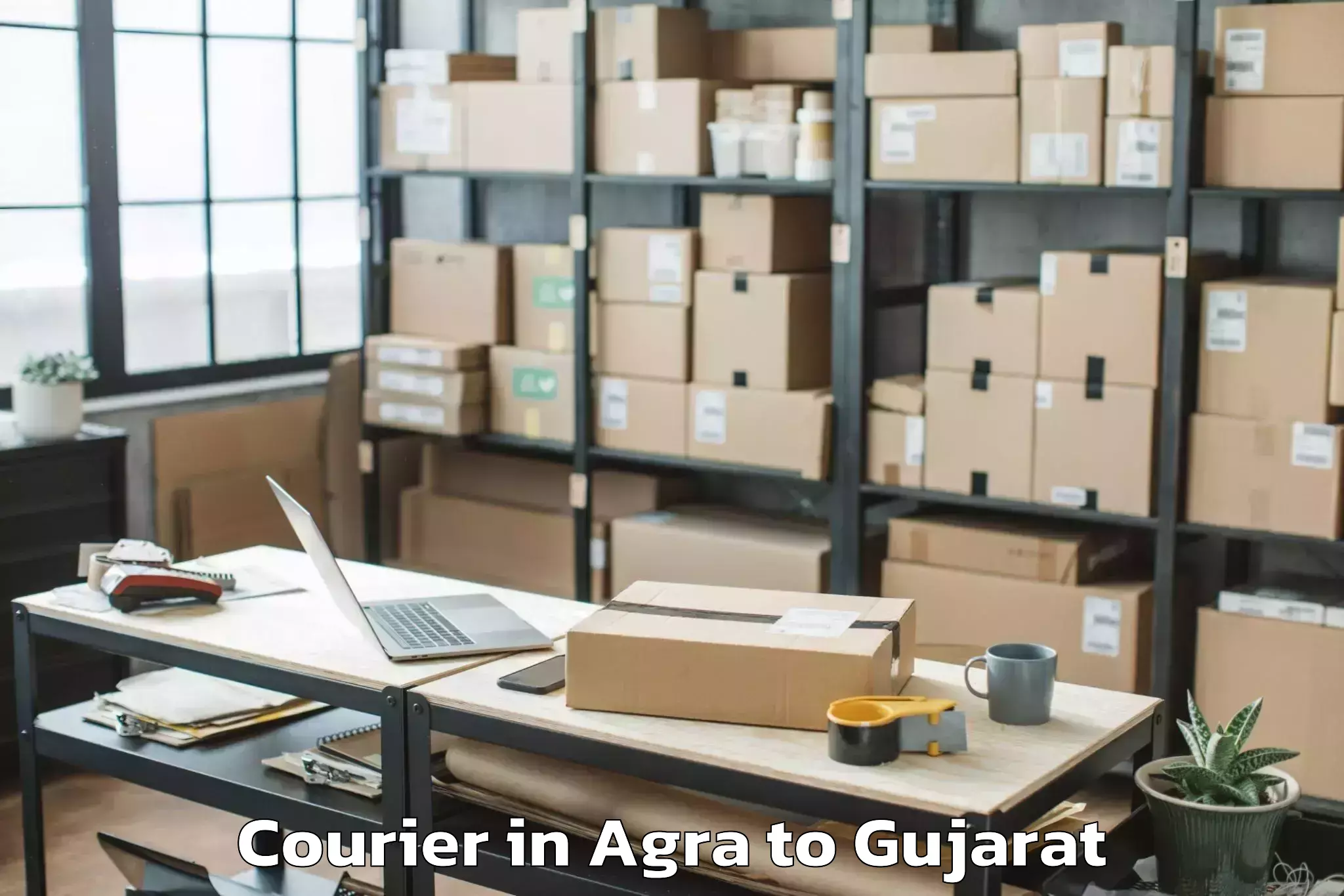 Top Agra to Dhansura Courier Available